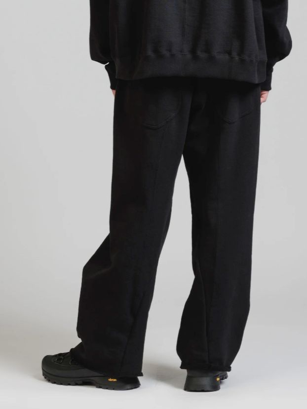 スウェット ワイドパンツ - HEAVY WEIGHT SWEAT WIDE PANTS (BLACK)
