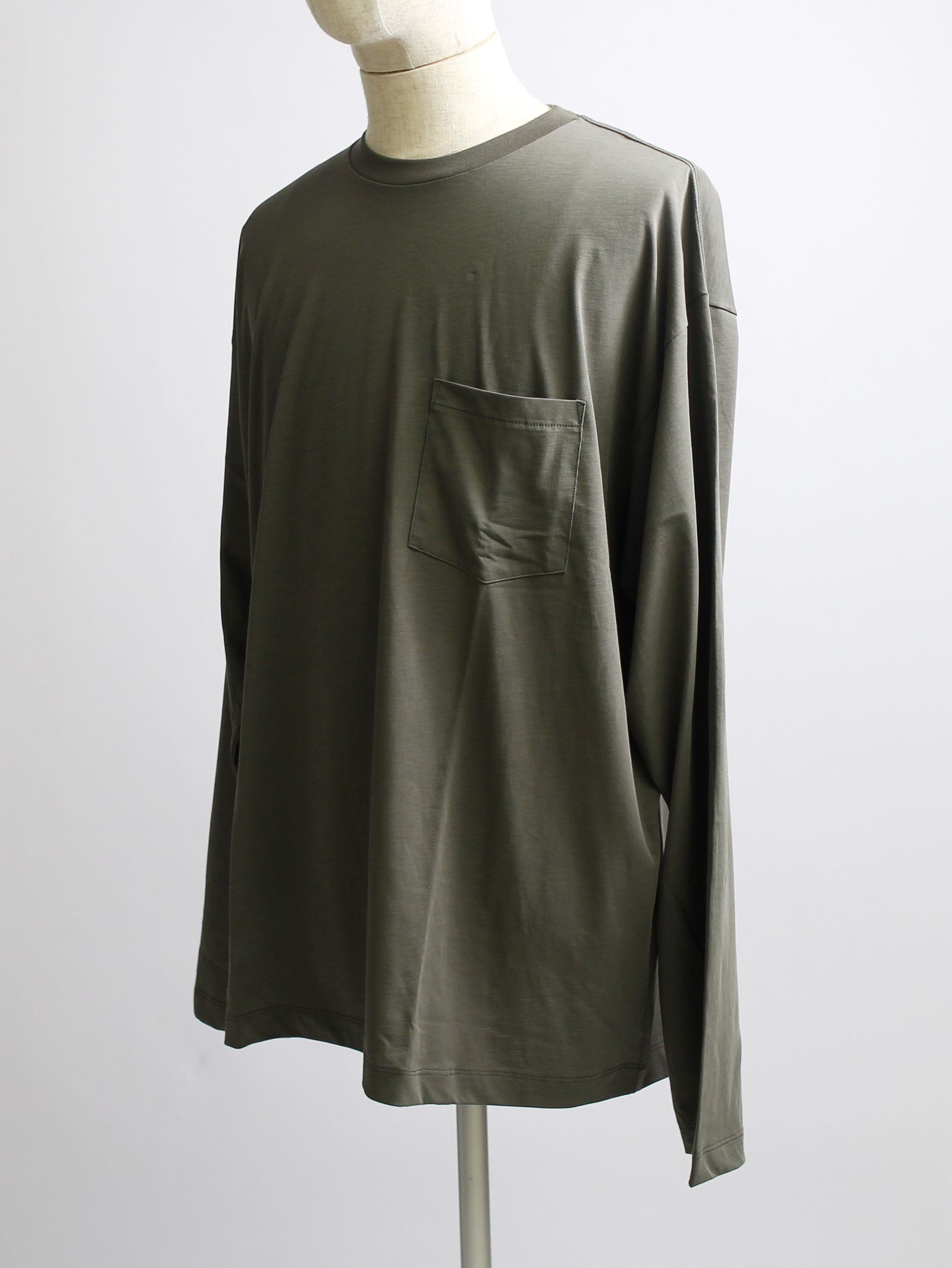 "POCKET TEE L/S - Technorama  - OLIVE
