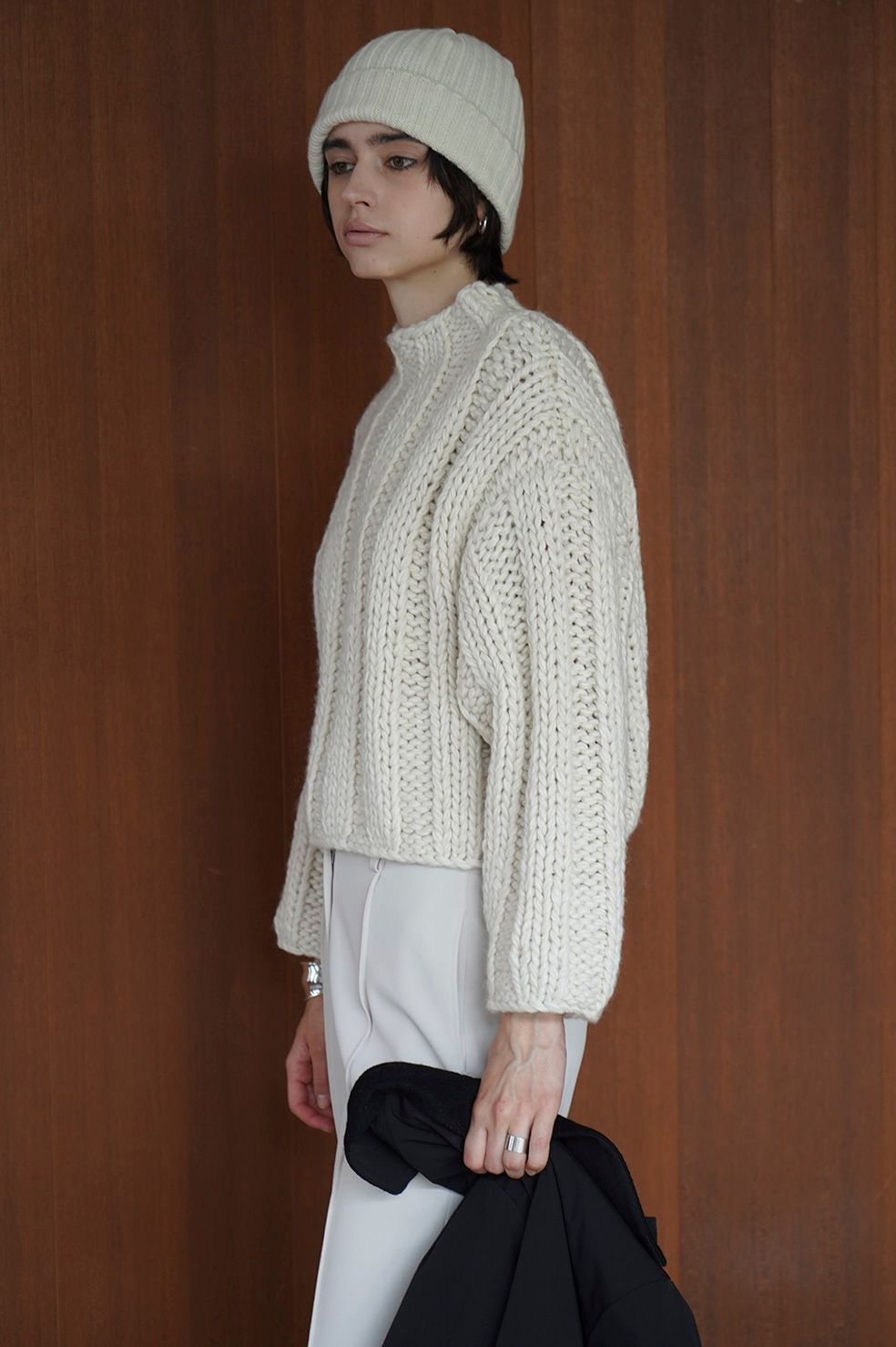 CLANE - バルキー リブ ハンドニット トップス - BULKY RIB HAND KNIT ...