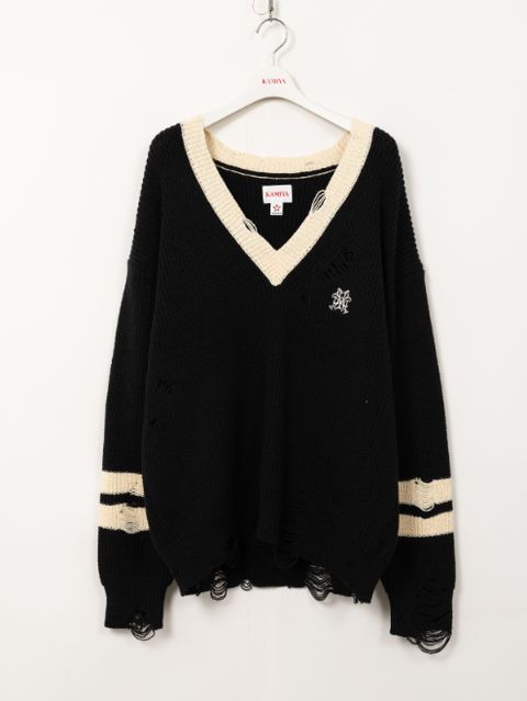 スクールニットセーター -VNECK SCHOOL SWEATER