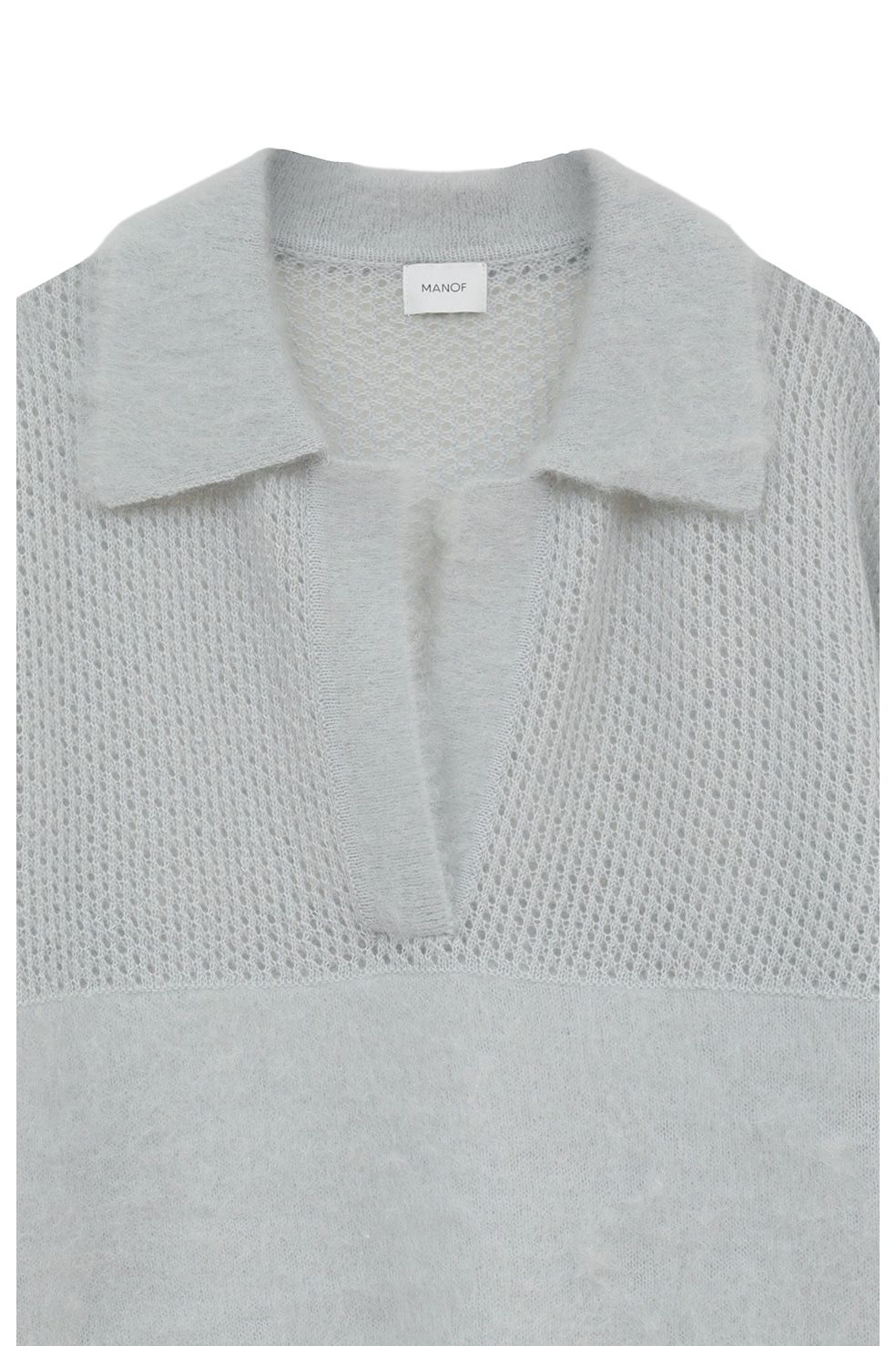 モヘアポロニット - MOHAIR POLO KNIT (LIGHT BLUE)