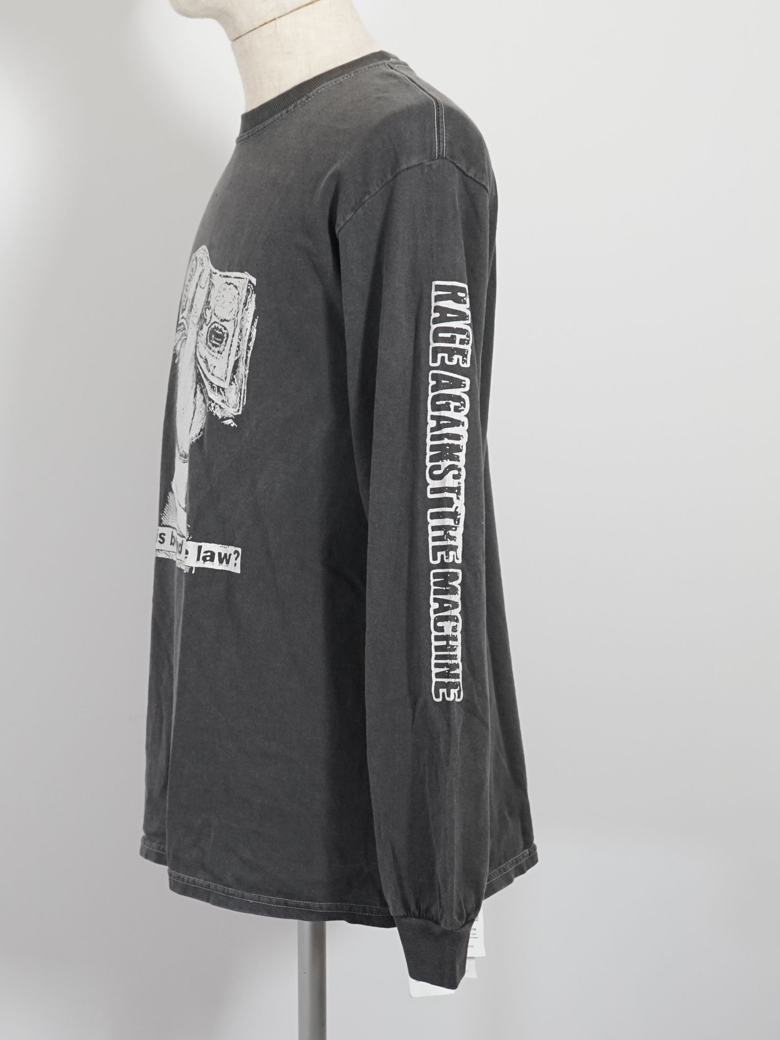 RATMコラボ プリントTシャツ ロンT  - RATM BEYON THE LAW TEE  - BLACK