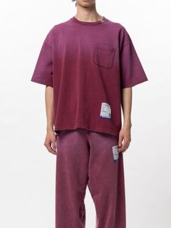 ディストレスト Tシャツ - Sun Faded Like Distressed Pocket T-shirt (RED)