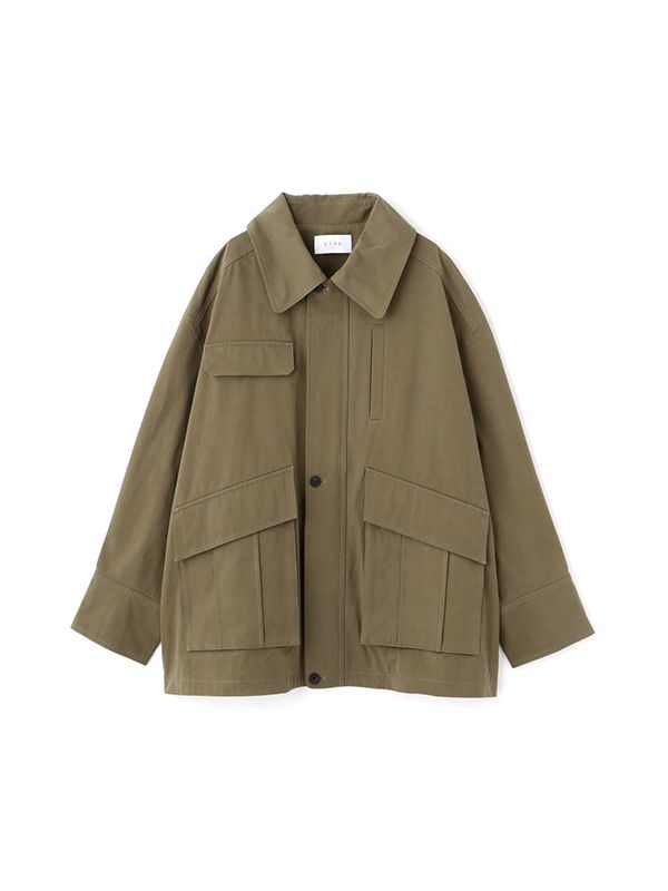 ハイカウントミリタリーコート - KHAKI