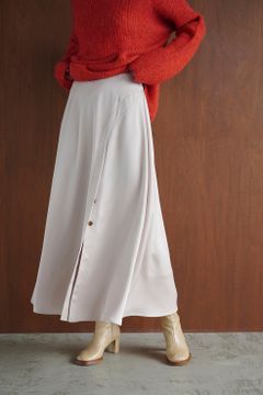 アーチ スリット スカート - ARCH SLIT SKIRT - IVORY