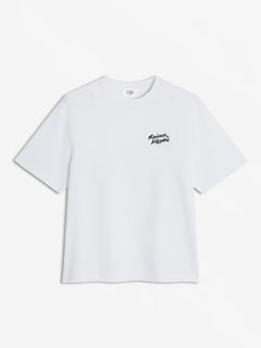 【レディース】 ハンドライティング コンフォート Tシャツ ホワイト  半袖 シンプル おしゃれ カジュアル