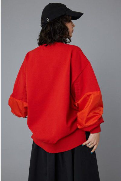 ミリタリー ボーイフレンド トップス - Military boyfriend tops -  RED