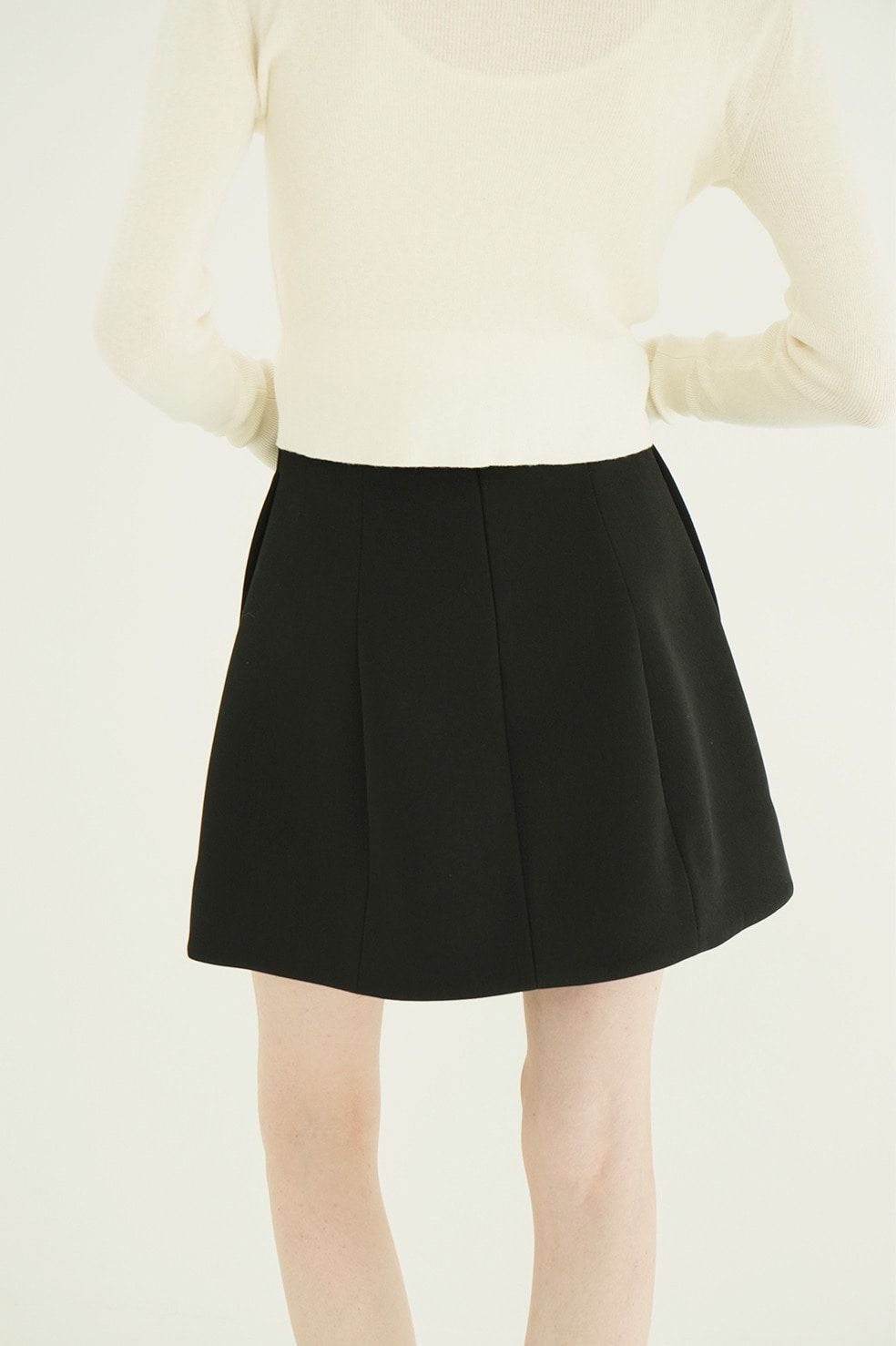 コンストラクティブミニスカート - CONSTRUCTIVE MINI SKIRT (BLACK)