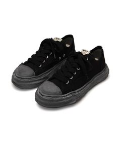 【ピーターソン 23】 キャンバス ビンテージソール スニーカー ブラック  - OG SOLE PTS23 CANVAS LOW-TOP A13FW713 - BLACK × BLACK