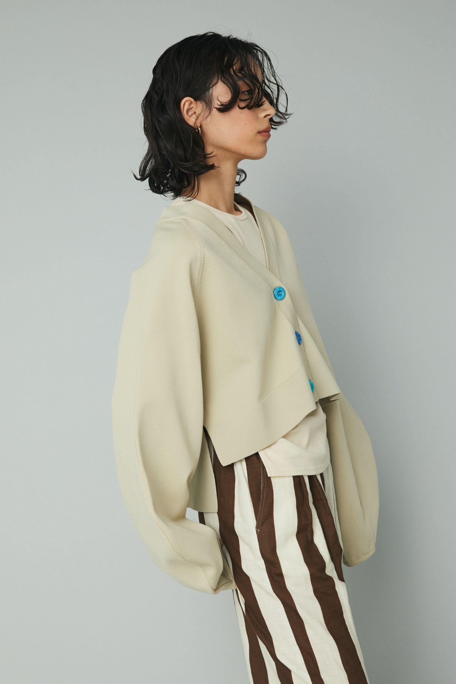 ショートカーディガン - Short cardigan- BEG
