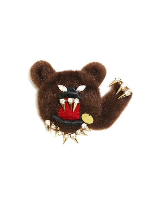 ブローチ - Bear brooch