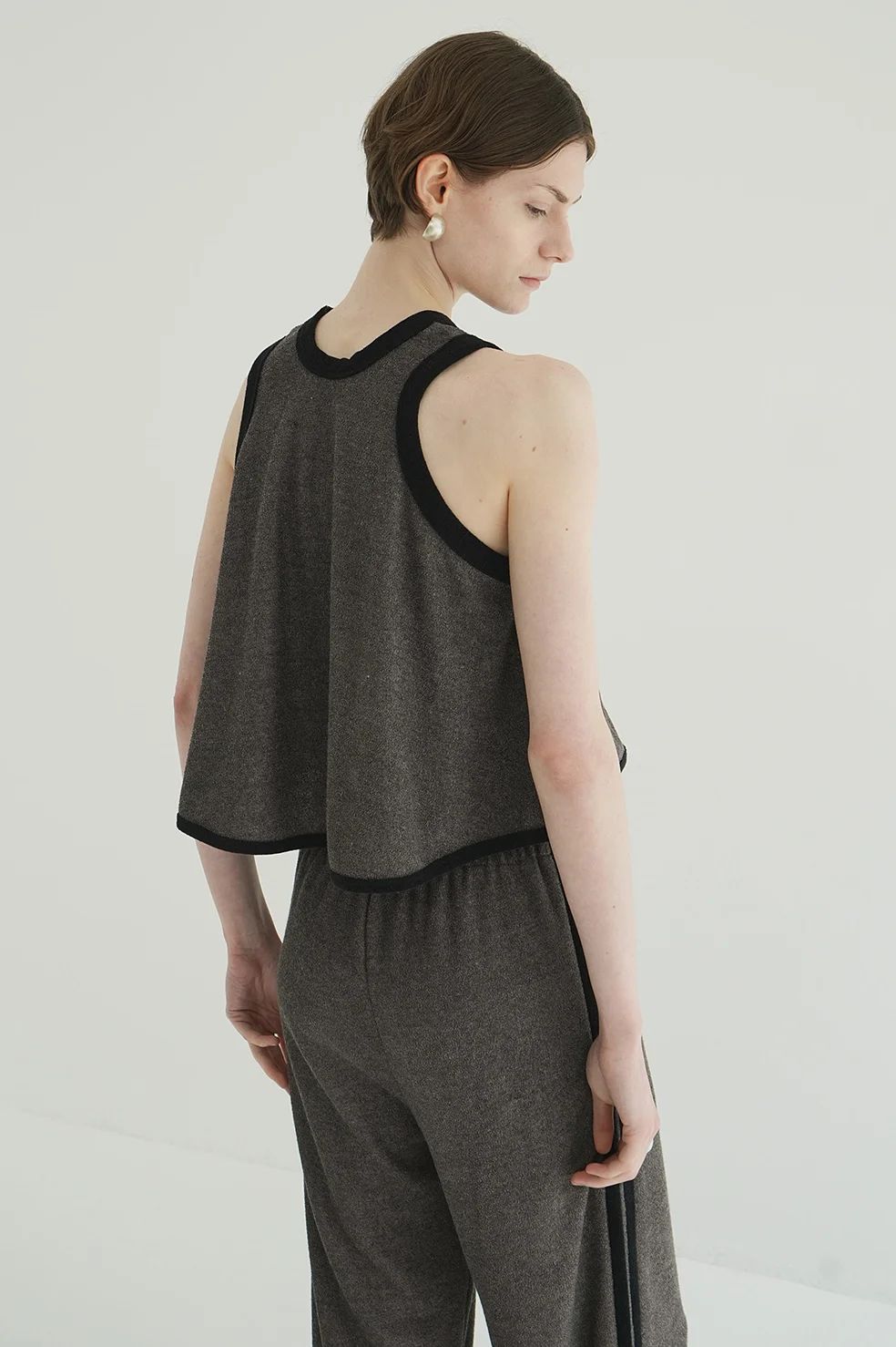 CLANE - パイル フレアショートトップス - PILE FLARE TANK TOPS