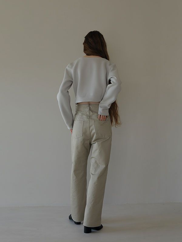 ETRE TOKYO - クロップドダンボールトップス - BEIGE | ADDICT