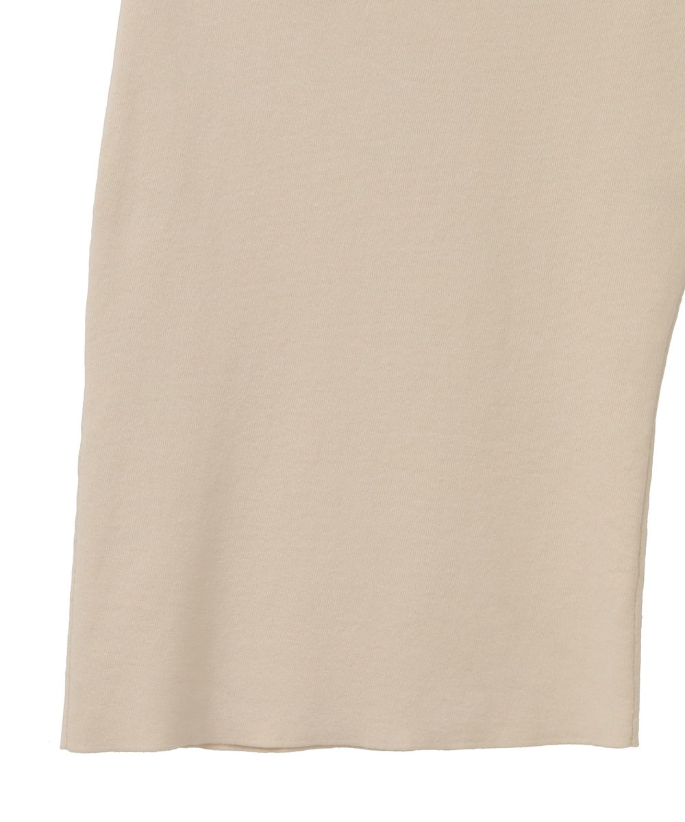 ワンショルダーリーズトップストップス  -  ONE SHOULDER LOOSE KINIT TOPS - IVORY