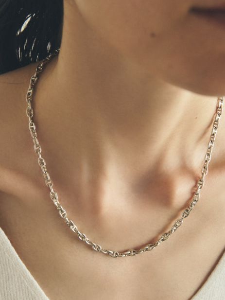 マリーナチェーンネックレス SV （S-48cm）