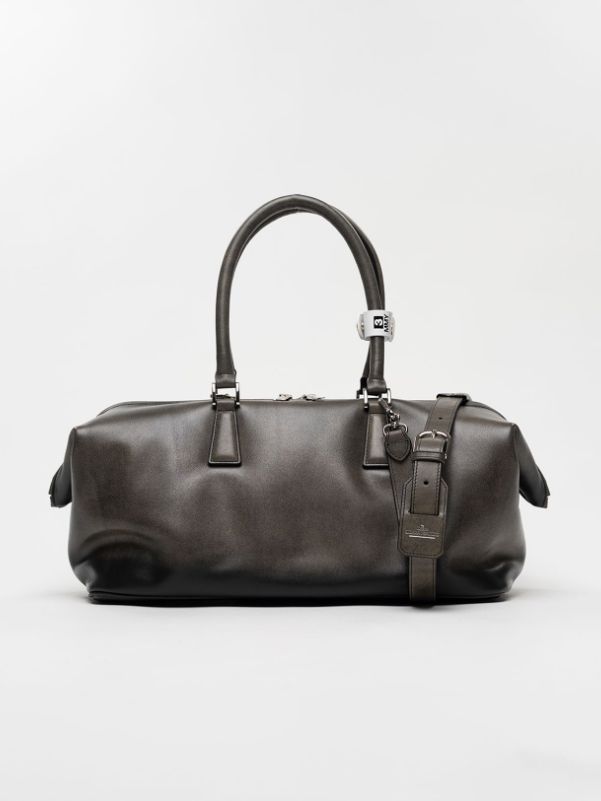 "ヴィンテージ" ボストン バッグ ラージ - "VINTAGE" Boston Bag Large (BLACK)