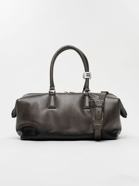"ヴィンテージ" ボストン バッグ ラージ - "VINTAGE" Boston Bag Large (BLACK)