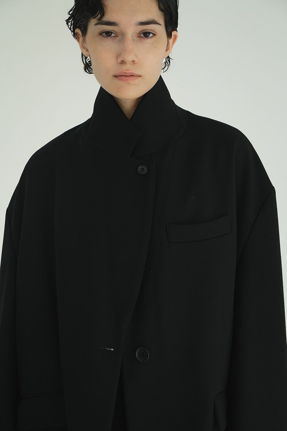 オーバーサイズテーラードジャケット | 2WAY TAILORED OVER JACKET (BLACK)