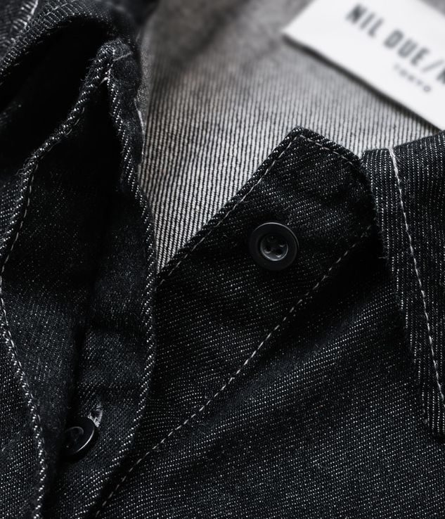 デニムシャツ - STITCH BLACK DENIM SHIRT