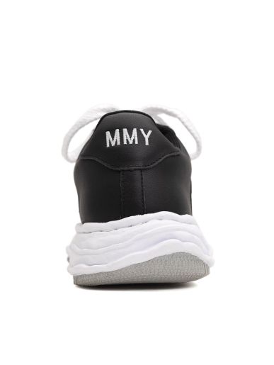 オリジナルソールスニーカー "WAYNE" OG Sole LEATHER Low-top Sneaker - BLACK×WHITE