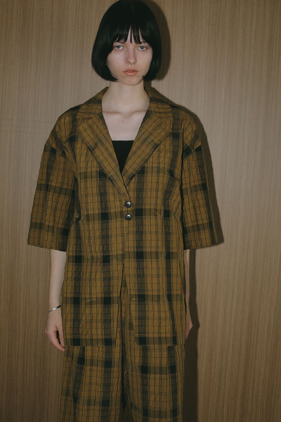シャツジャケット -  BELTED SHIRTS JACKET - CAMEL