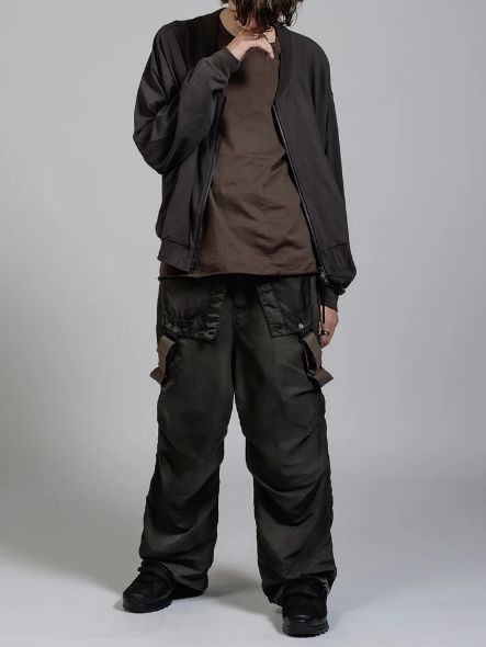 ジップブルゾン - Jersey Zip Blouson B / Gray Brown