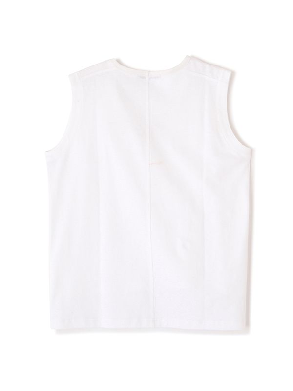 ヘンプコットンスリーブレスプルオーバー - WHITE