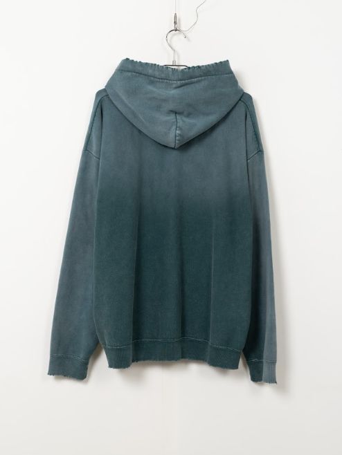 ディストレストフーディ/ パーカー - DISTRESSED HOODIE - GREEN