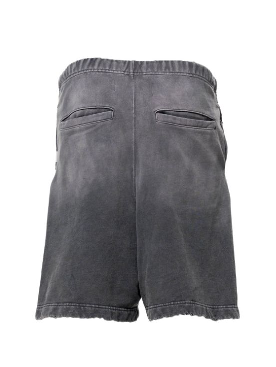 スウェット ショーツ - Sun Faded Like Distressed Sweat Shorts (BLACK)