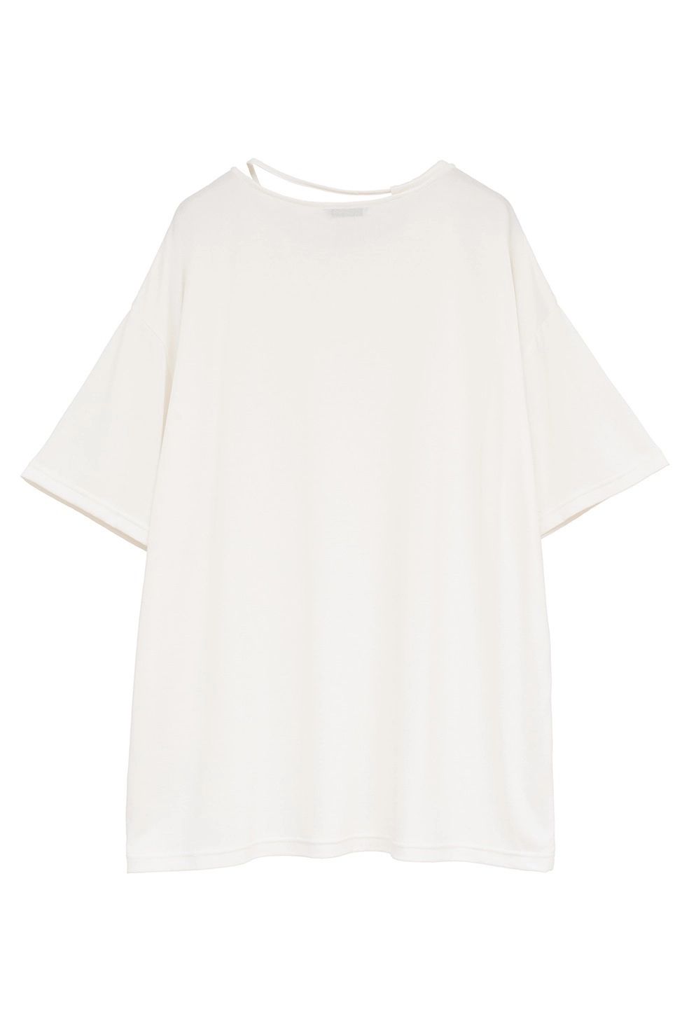 コードカットソー - DROOP THIN CODE SOFT TOPS (WHITE)