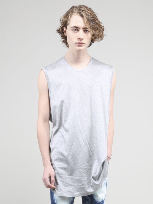 プライマリー天竺タンクトップ - Tank Top - HEATHER GRAY