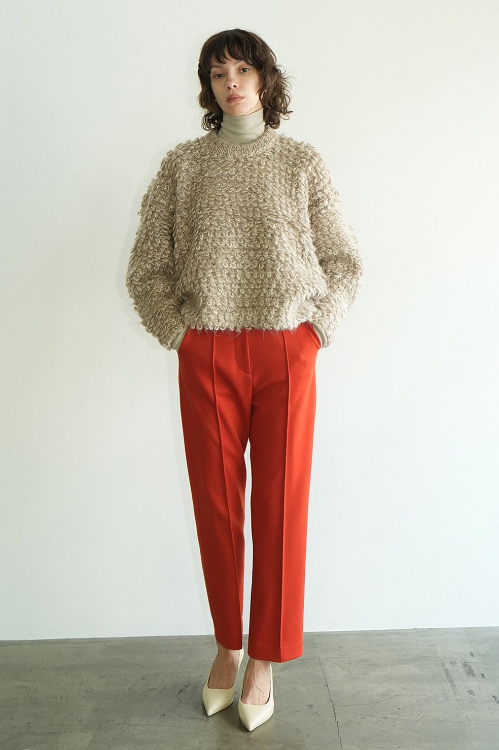 トップス CLANE MIX LOOP MOHAIR KNIT TOPS CLANE - ミックス モヘア ニット トップス - MIX LOOP MOHAIR