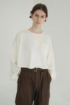 ピグメントショートトップス  -  PIGMENT SHORT TOPS (WHITE)