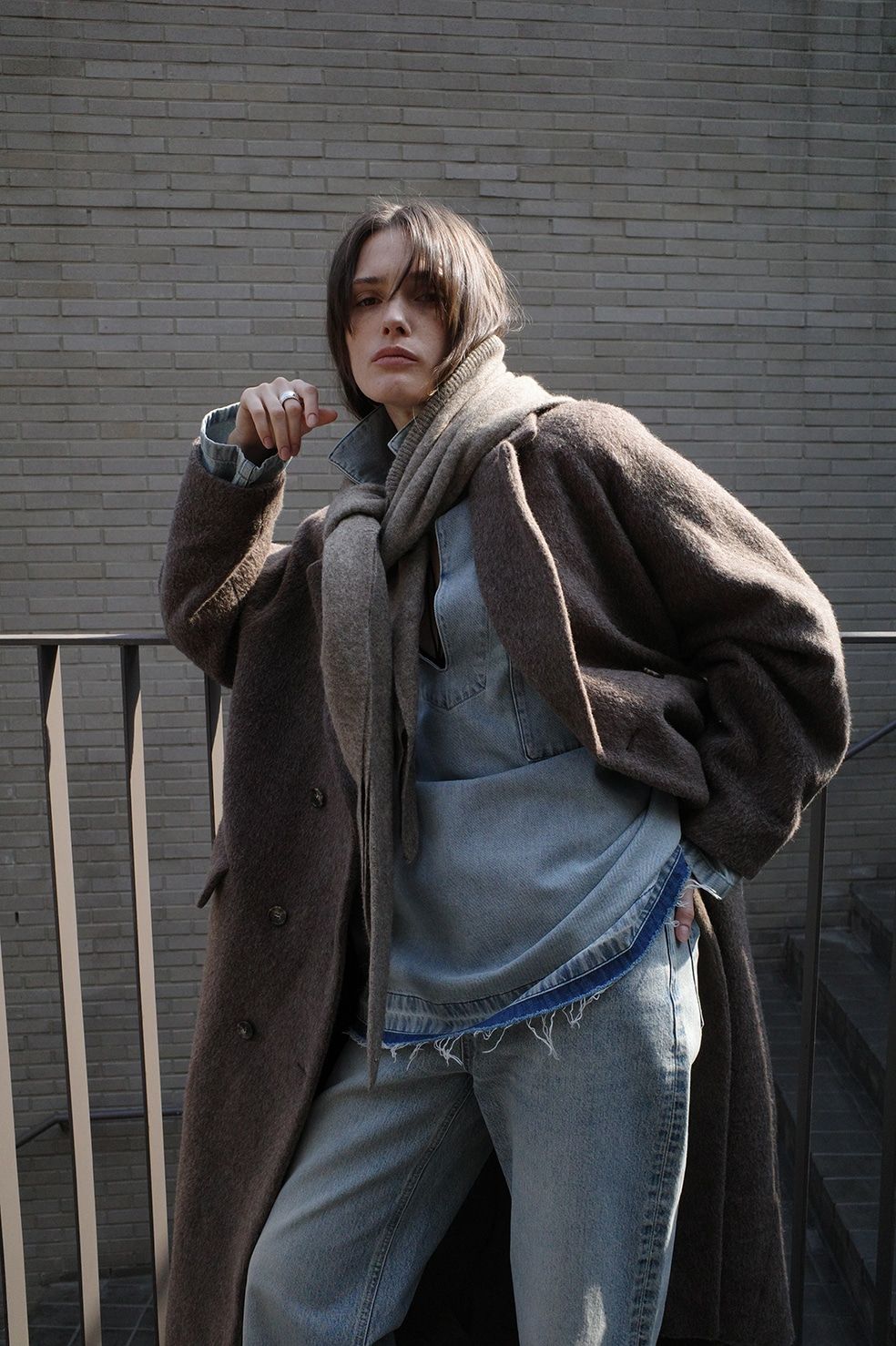 【25AW】ダブルウールロングコート - DOUBLE WOOL LONG COAT BROWN