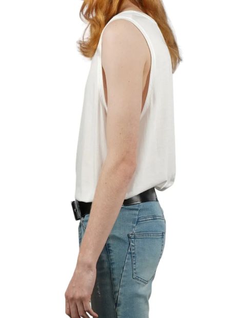 モダール ジャージー タンクトップ - Modal Jersey Tank Top WHITE