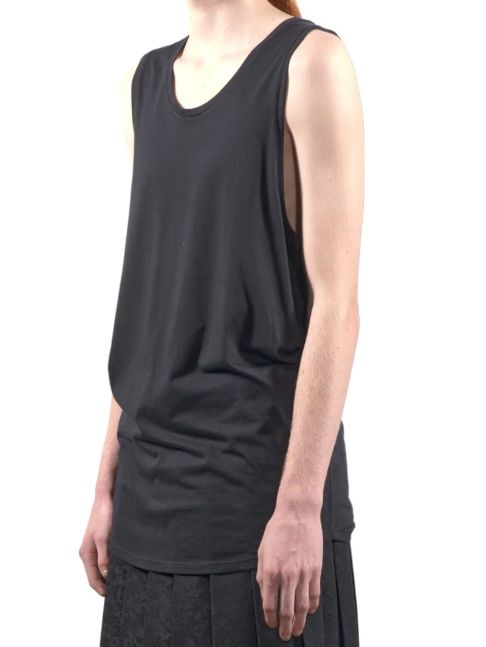 モダール ジャージー タンクトップ - Modal Jersey Tank Top BLACK