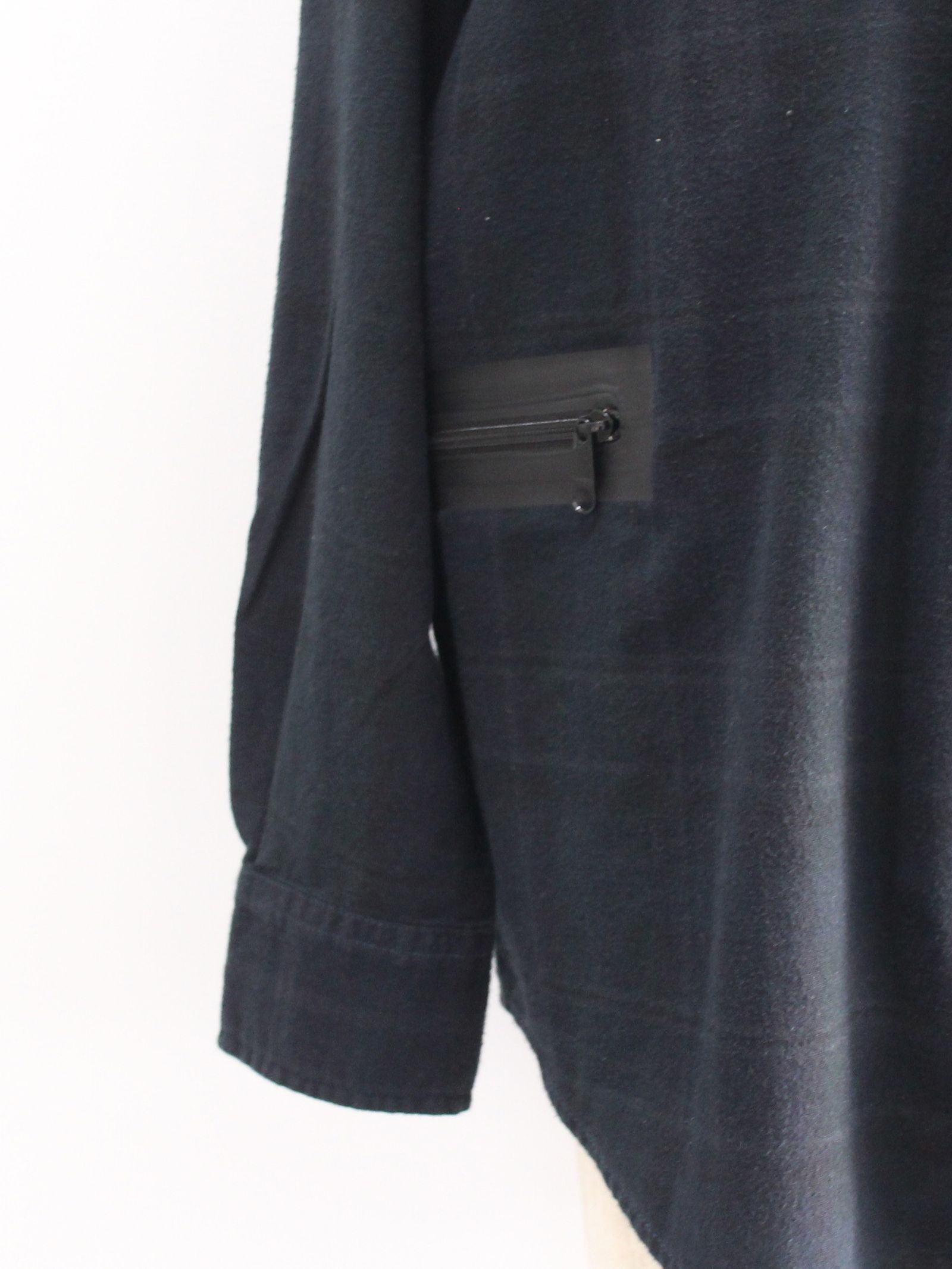 コラボレーションシャツ SBS×OUTDOOR PRODUCTS / REWORK POCKETABLE SHIRTS - BLACK