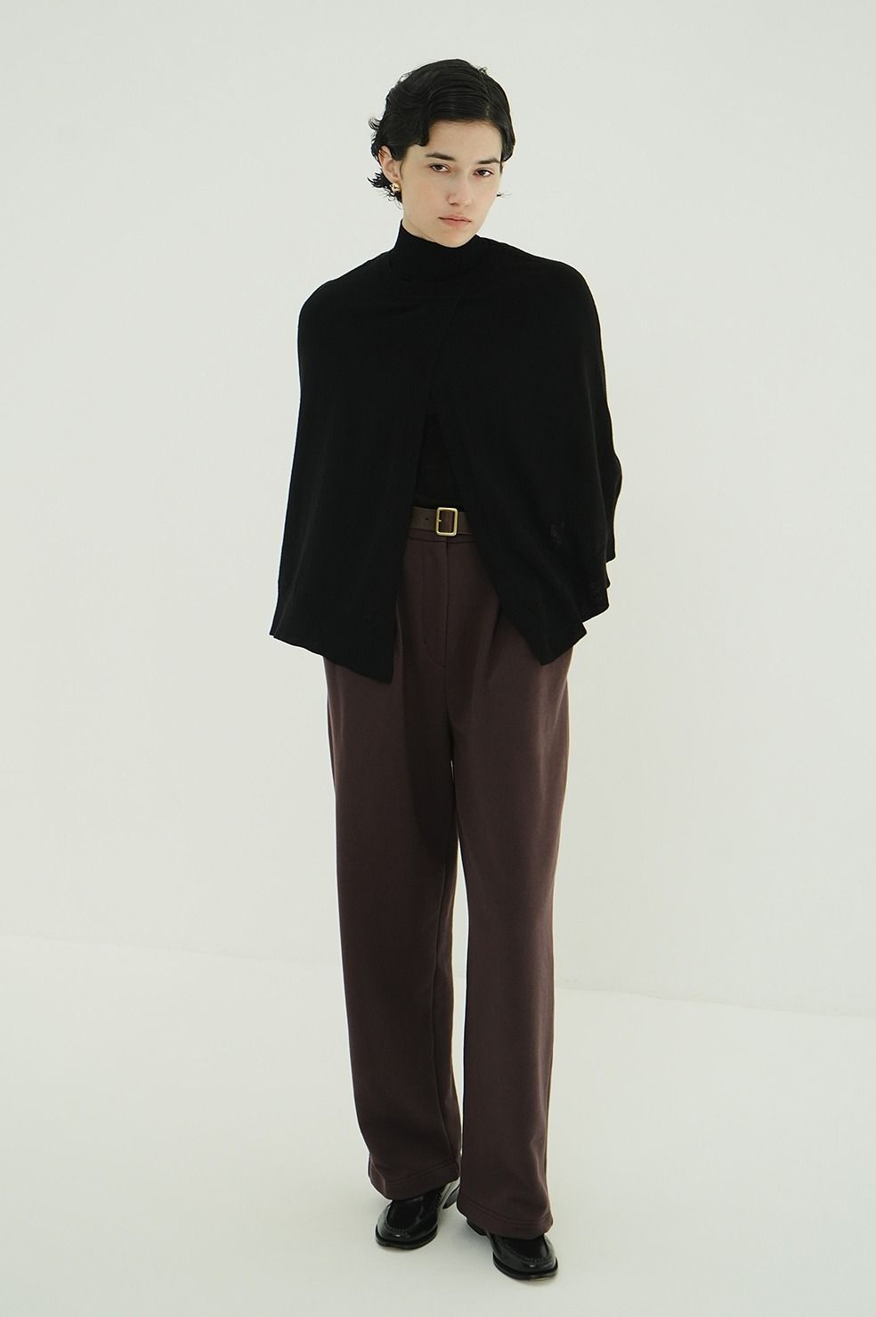 2タックスウェットパンツ - TWO TUCK SWEAT PANTS (BROWN)