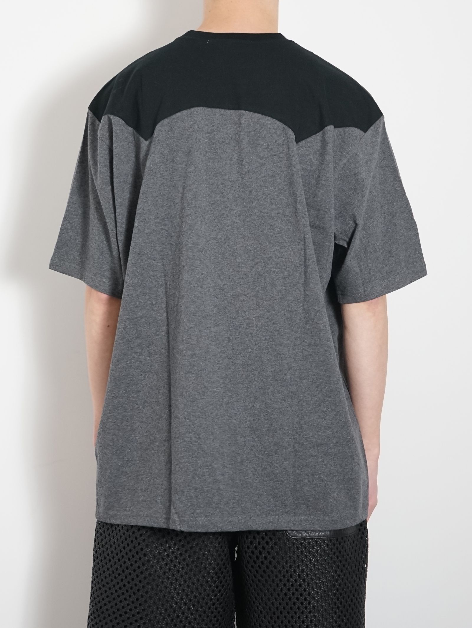 カレッジTシャツ - BLACK - WESTERN YOKE PRINT TEE