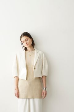 ランタンスリーブ テーラージャケット - LANTERN SLEEVE JACKET - WHITE