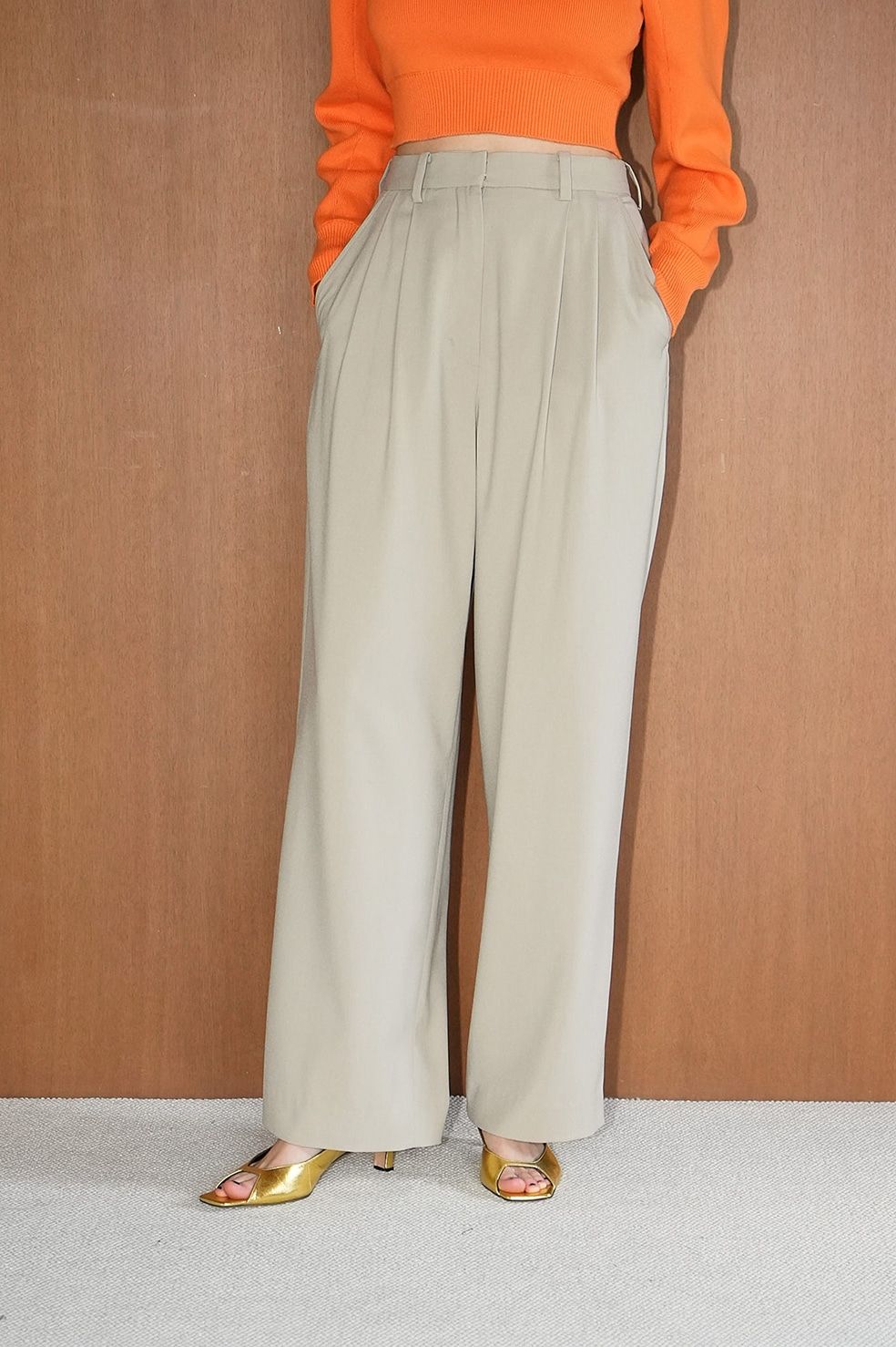 CLANE - 【24SS】ベーシックタックパンツ - BASIC TUCK PANTS