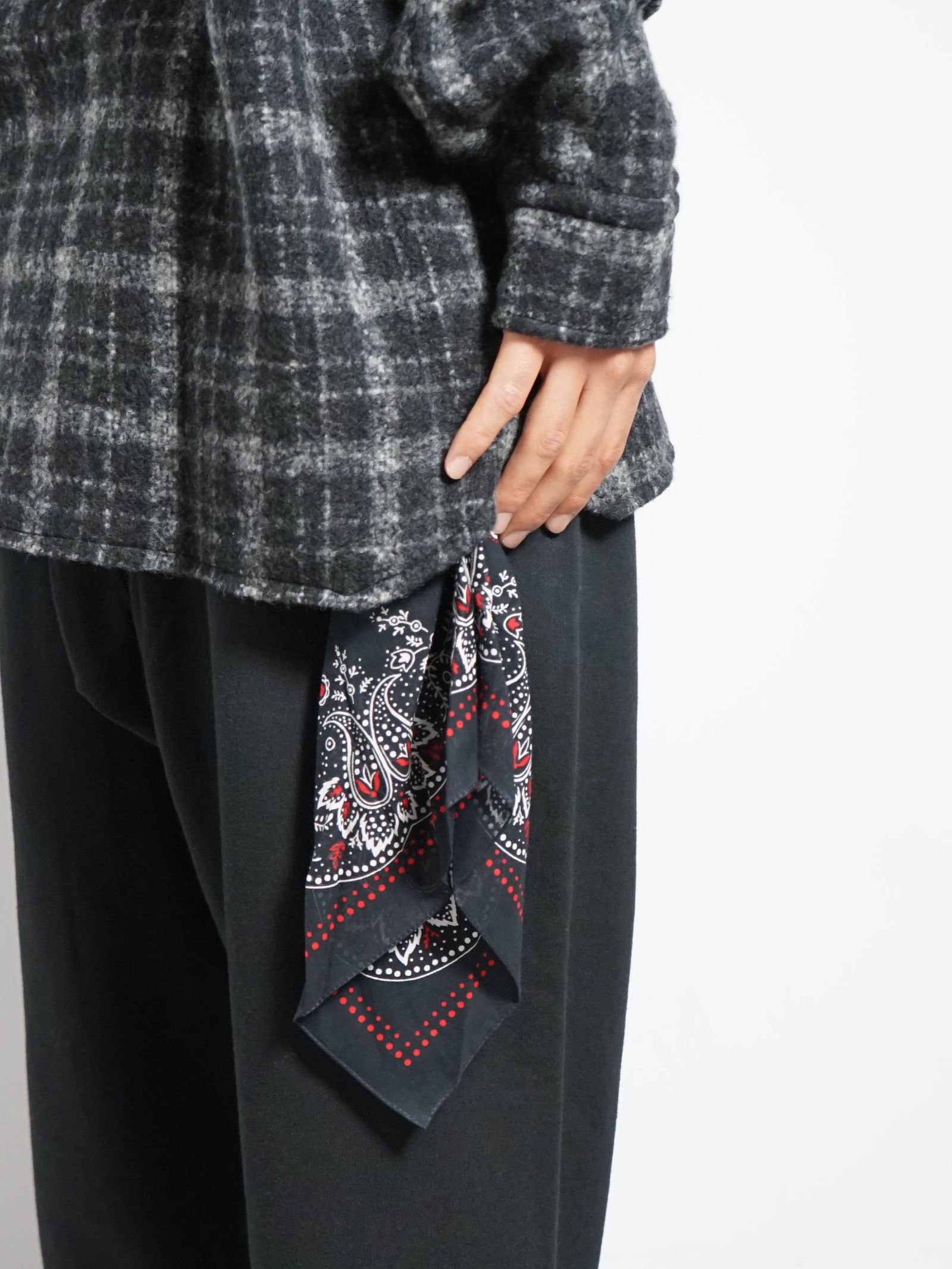 バンダナ付き カシミヤウールシャツ - CASHMERE/WOOL SHIRTS - wester brighton - man