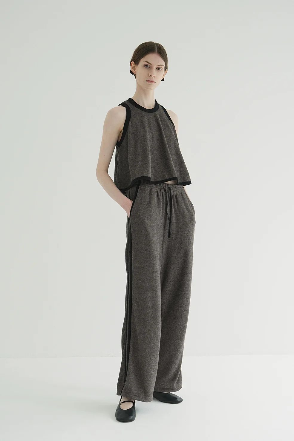 パイルラインパンツ - PILE LINE PANTS -  BROWN