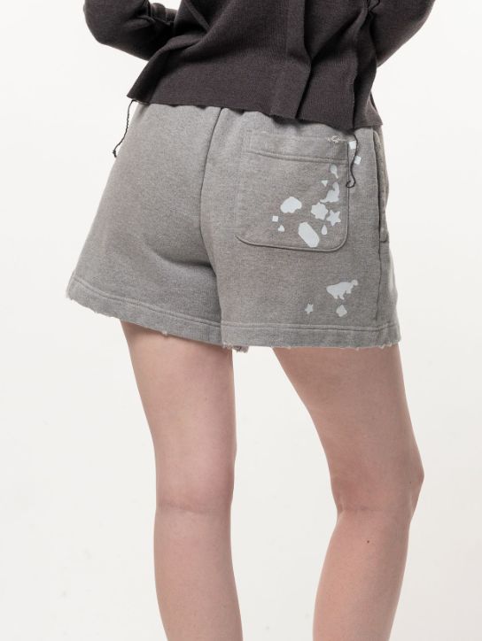 【レディース】 キッズステッカーショートパンツ - KIDS STICKER SHORT PANTS (GREY)