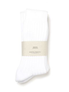 3足パック 靴下 - 3P COLOR SOCKS -WHITE