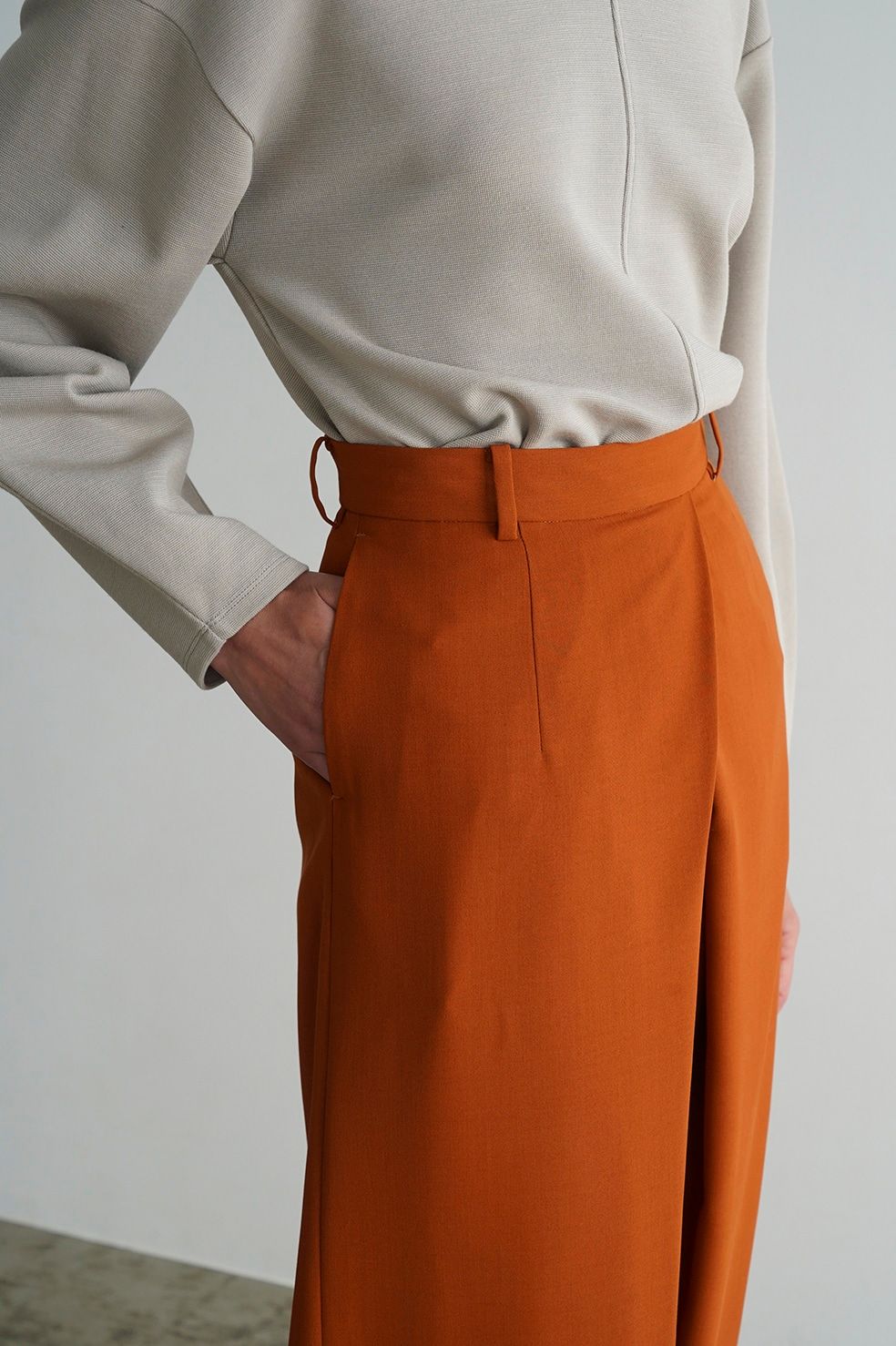 CLANE 新品未使用 タックワイドパンツ