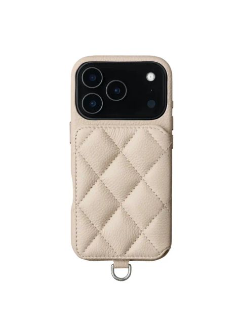 【GRACE / グレイス】 手帳型 レザーケース iPhone 14～17シリーズ対応 （ベージュ）