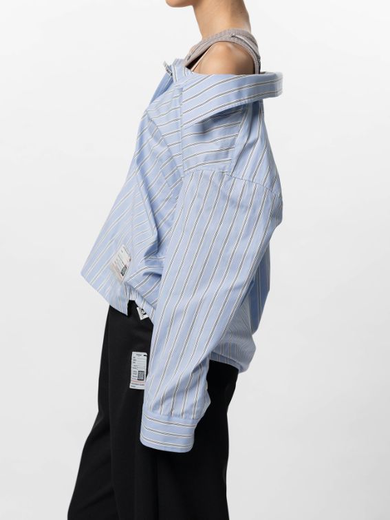 【レディース】レイヤードストライプシャツ | LAYERED STRIPE SHIRTS - BLUE