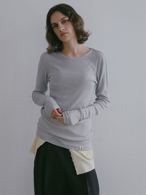 DEPENDREシアーロンTee / カットソー （MEDIUM GREY）