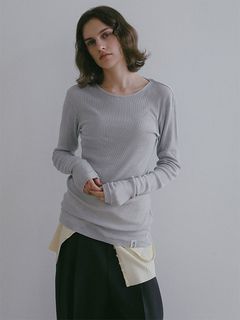 DEPENDREシアーロンTee / カットソー （MEDIUM GREY）